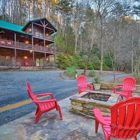 Riverside Ellijay Cabin With Hot Tub And Game Room Luaran gambar