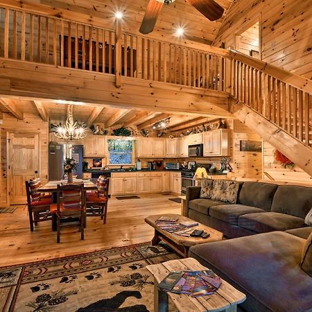 Riverside Ellijay Cabin With Hot Tub And Game Room Luaran gambar