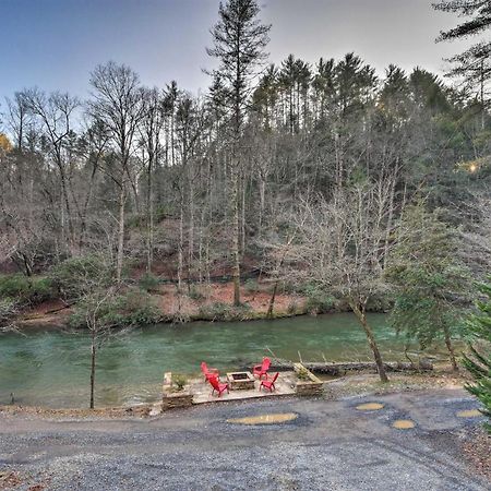 Riverside Ellijay Cabin With Hot Tub And Game Room Luaran gambar