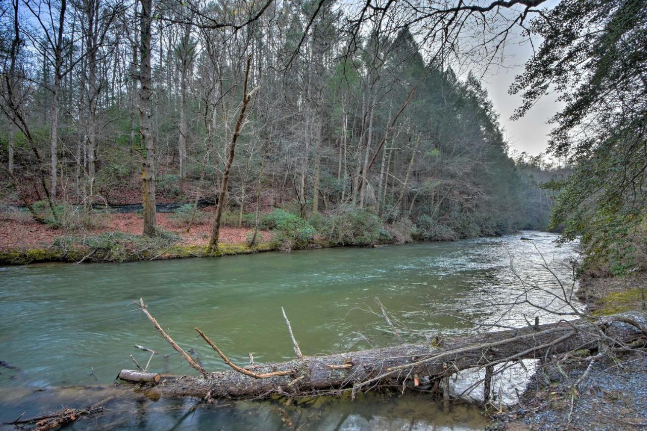 Riverside Ellijay Cabin With Hot Tub And Game Room Luaran gambar