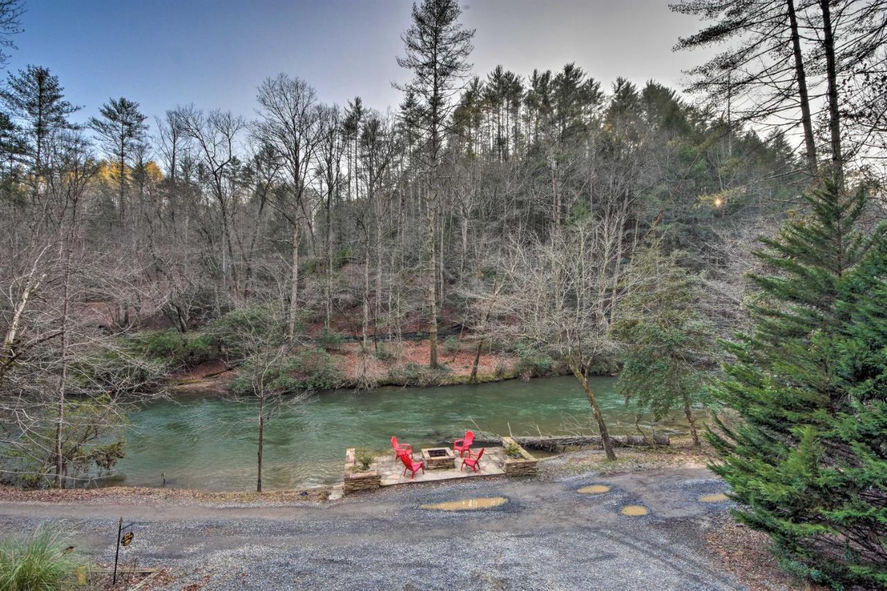 Riverside Ellijay Cabin With Hot Tub And Game Room Luaran gambar