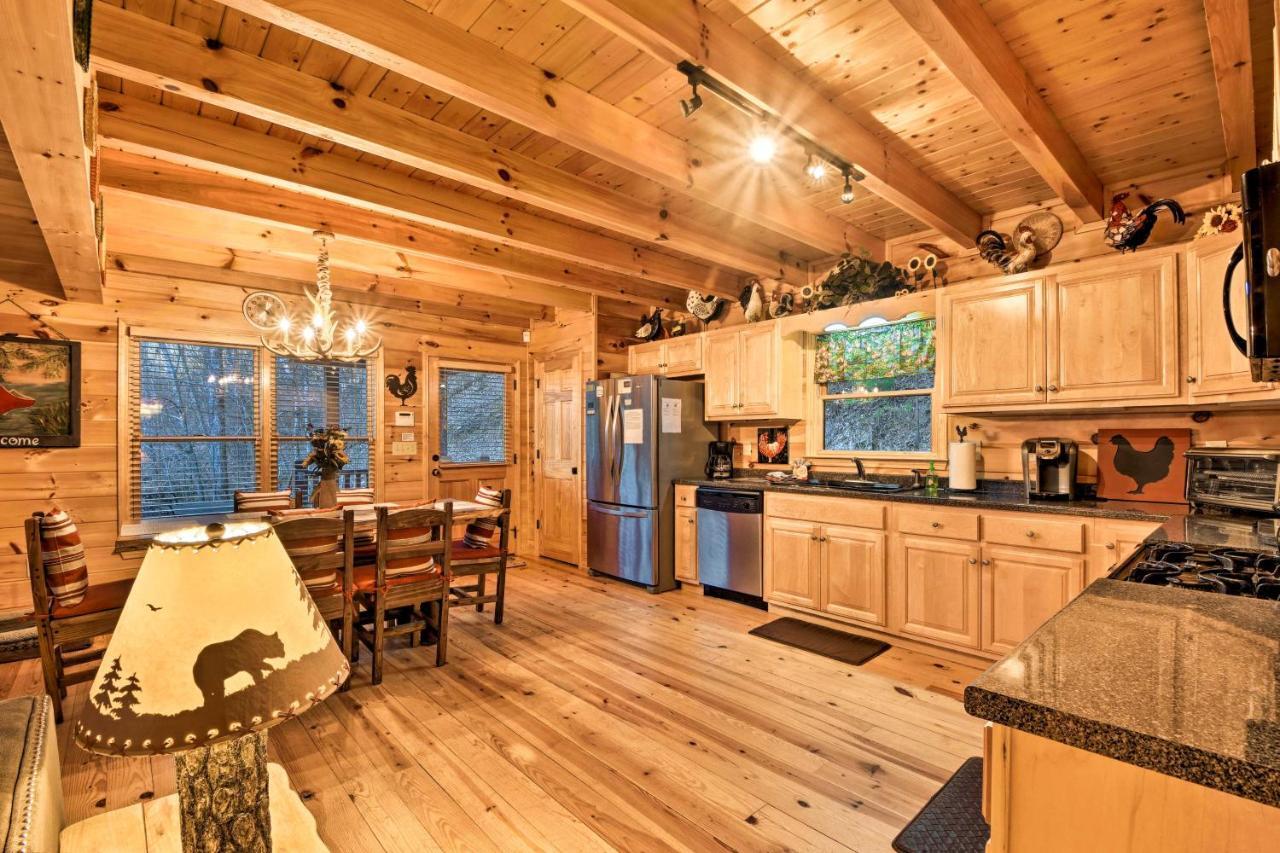 Riverside Ellijay Cabin With Hot Tub And Game Room Luaran gambar