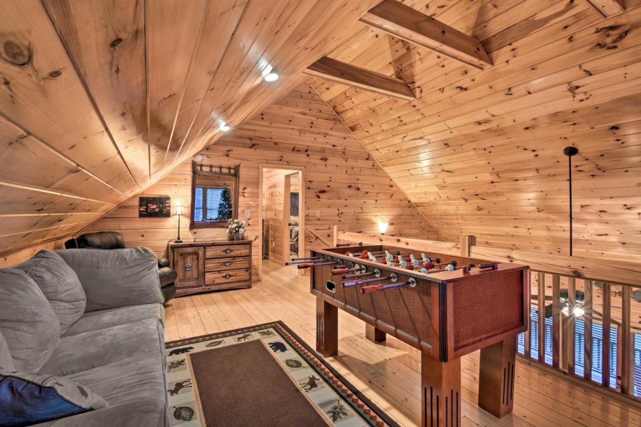 Riverside Ellijay Cabin With Hot Tub And Game Room Luaran gambar